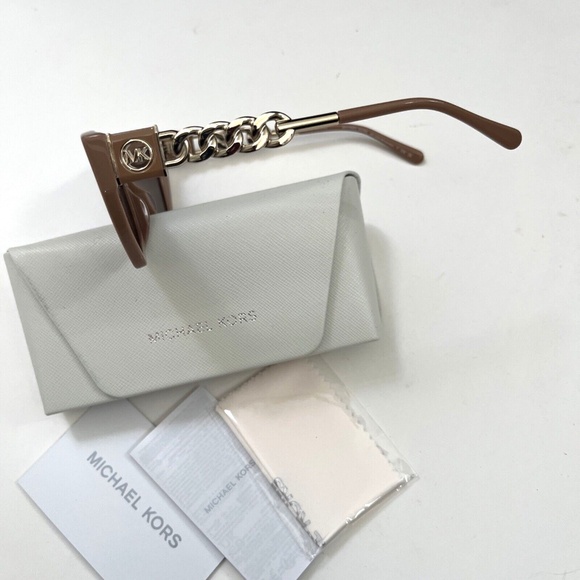 New in Case Original MICHAEL KORS Montecito Sunglasses Butterfly Beige MK2205 - Picture 7 of 12